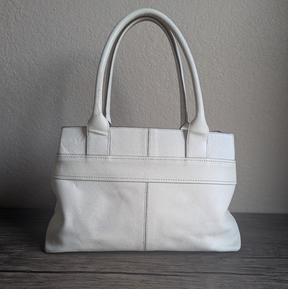 Kate Spade New York Villabella Avenue Elena Cream Leather Zip Close Purse Tote - Picture 4 of 16